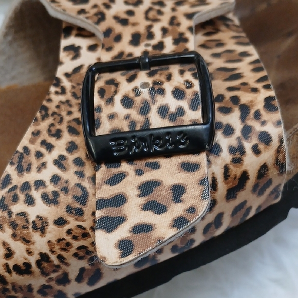Birkenstock Birki's Leopard Print Madrid Sandals - Picture 7 of 16
